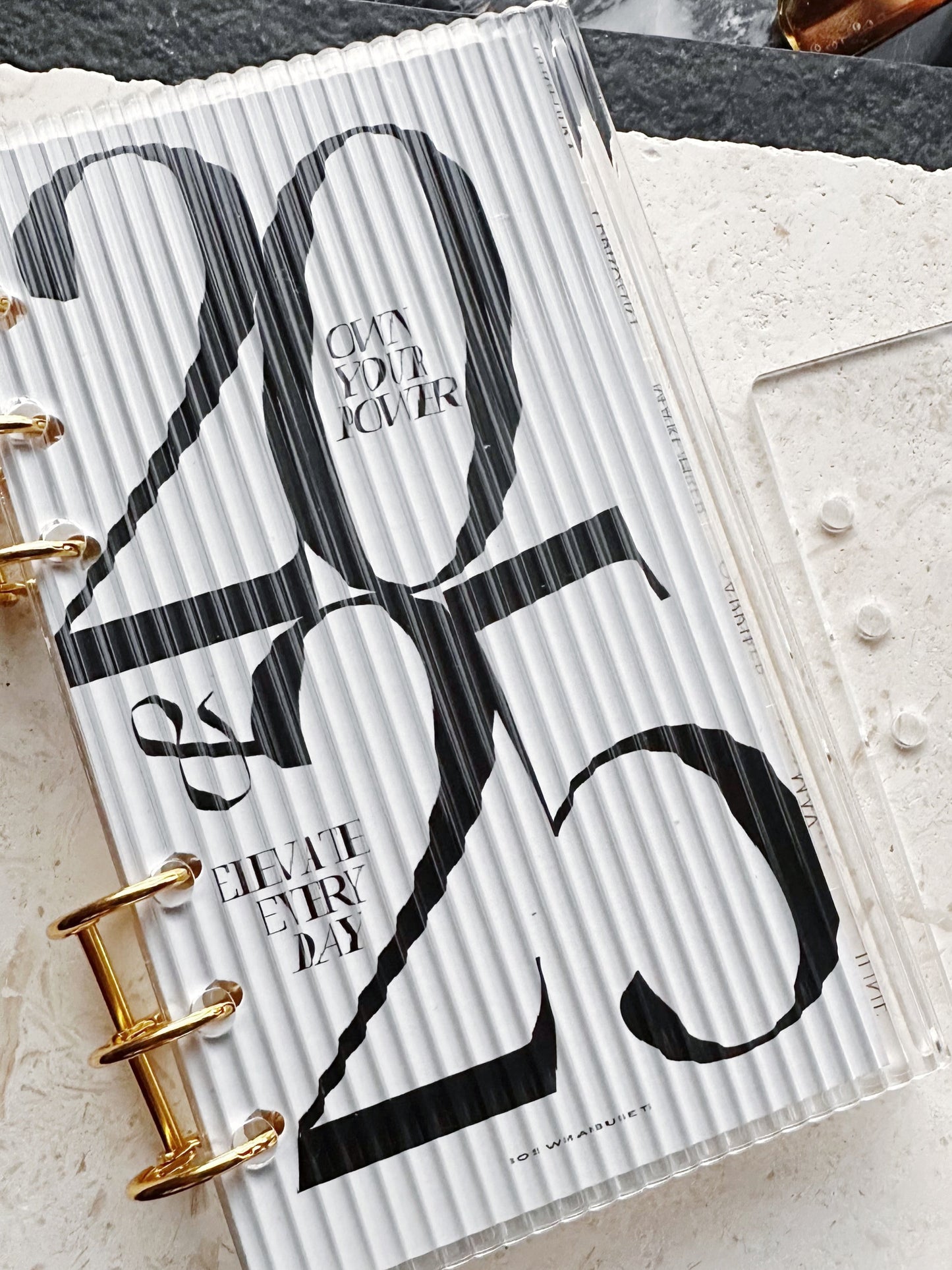 Vivid Fluted A6 Acrylic Binder