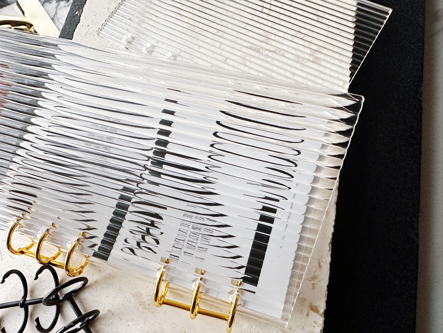 Vivid Fluted A6 Acrylic Binder