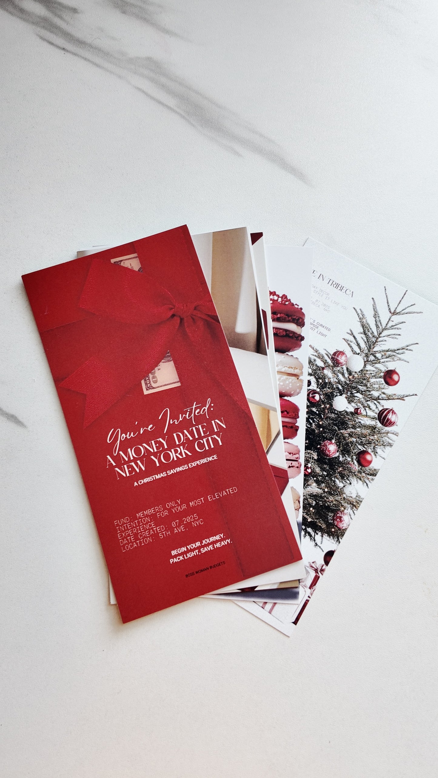 Christmas in New York City Money Date Savings Challenge