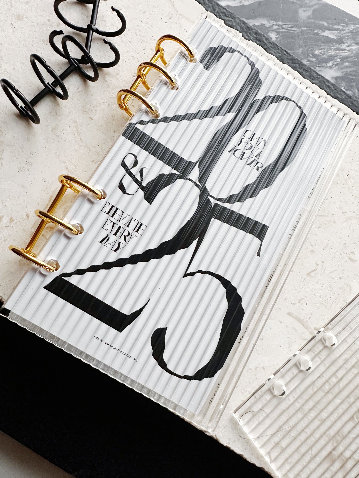 Vivid Fluted A6 Acrylic Binder
