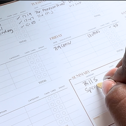 Everyday Expense Tracker Notepad