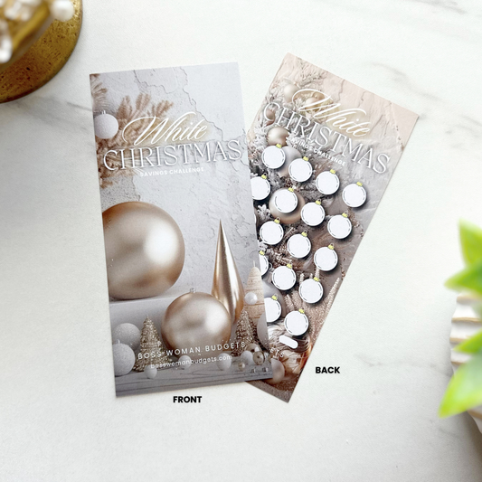 White Christmas Savings Tracker