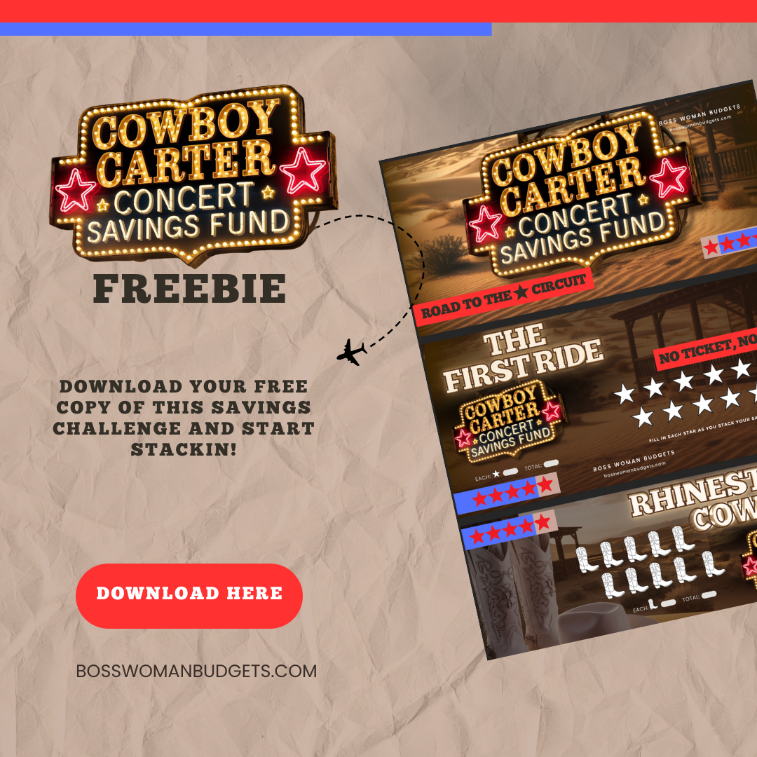 Cowboy Carter Concert Savings Challenge 🤠✨