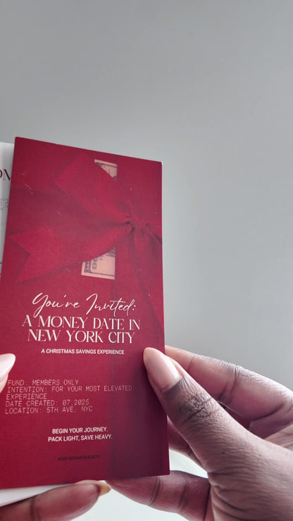 Christmas in New York City Money Date Savings Challenge